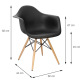 Cadeira Charles Eames Com Braço 